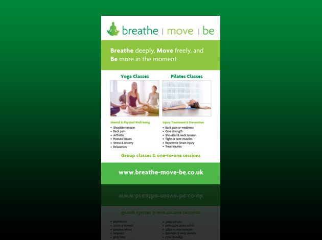 Leaflet Design - breathe - move - be