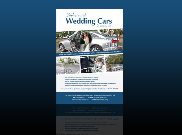 Leaflet Design - Wedding Cars