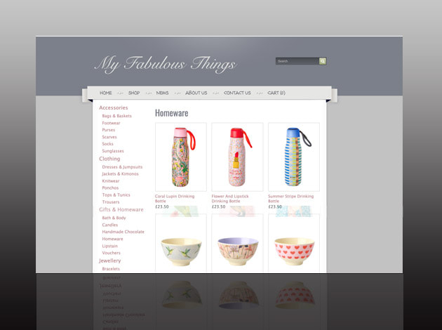 My Fabulous Things - E-commerce Website Development